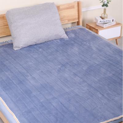 China Fast heating and constant temperature Eternity Hot Selling Autumn Winter Sensory heating electric blanket Fleece Flannel Heated Blanket for household home bed for sale