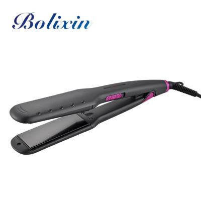 China Hotel Custom Hair Styling Tools 1.7 Inch Wide Professional Private Label Ceramic Plated Flat Iron Hair Straightener for sale