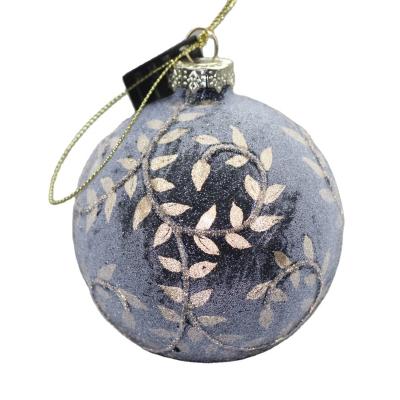 China 2022 Christamas Home Decoration Customized Glass Round Ball Christmas Decoration Item From Chinese Supplier for sale