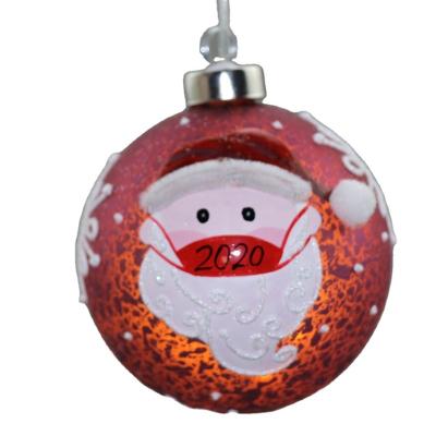 China Christamas House Christmas Tree Decoration Colorful LED Hanging Hanging Glass Ball for sale