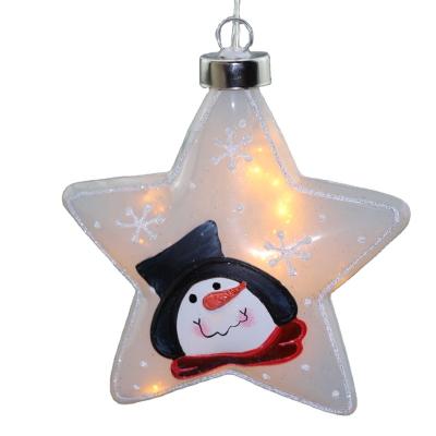 China Christamas Home Christmas Tree Decoration Colored LED Hanging Glass Balls for sale