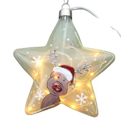 China Christamas Home Christmas Tree Decoration Colored LED Hanging Glass Balls for sale