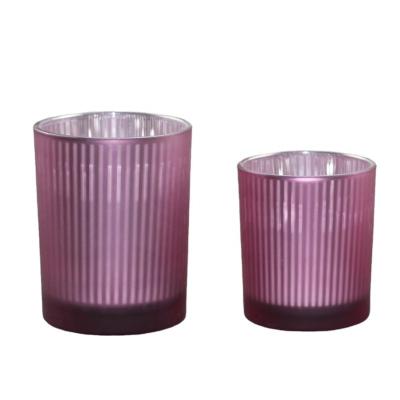 China Wholesale Christamas Home Decor Glass Candle Holders For Candle Making for sale