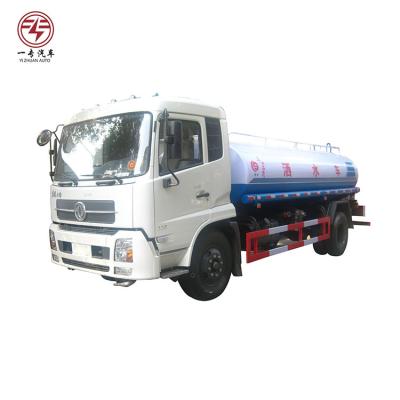 China Roads Dongfeng 4x2 Cleaning Truck 12000L Lightweight Water Tank Truck With Rear Platform For Sale for sale