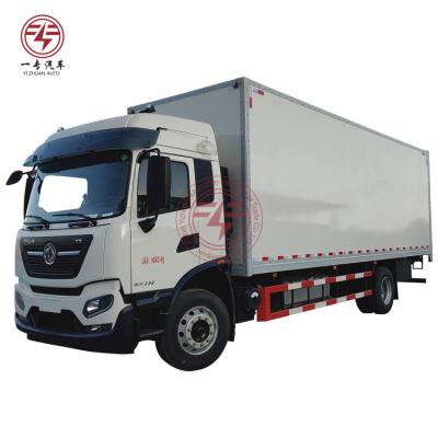 China Dongfeng 4x2 230hp 10T 12T 15T Euro5 truck cargo box truck for sale 9995x2550x3760mm for sale