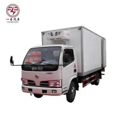 China Mini Food Freezer Van Refrigerator Cargo Truck 4x2 Euro3 Mobile Frozen Truck 3T 95hp Mini Truck Price For Sale < 4L for sale