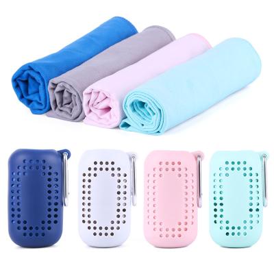 China Compressed Sports Towel Microfiber Towel Portable Hand Towel for sale