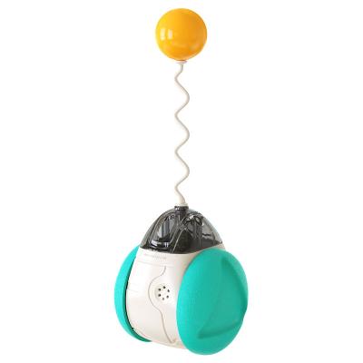 China Cats Cat Tumbler Toy Balance Interactive Cat Toy Cat Chasing Toy with Catnip Ball for sale