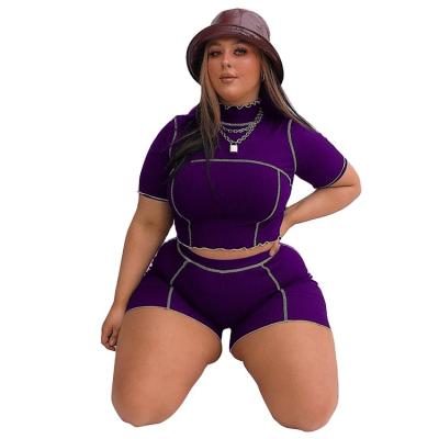 China Wholesale Women Summer QUICK DRY Clothing Plus Size Jogging Two Piece Suits for sale