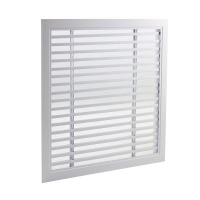 China Aluminum Fixed Blade Ventilation 30 Degree Ceiling Diffuser Grill Bar 4 Way HVAC Supply Ceiling Wall Vent Linear Canopy Damper for sale