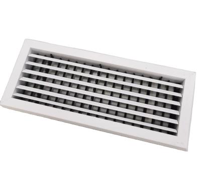 China With Dust Filter HVAC System Deflection Air Grille Rectangular Black White Adjustable Dual Colors Blades Bar Grill Ventilation Ceiling for sale