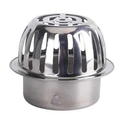 China Convex Outdoor Floor Drain Anti-odor Anti-smell Convex Drainage 304 Stainless Steel Rooftop Circular Shape Roof Balcony Drain for sale