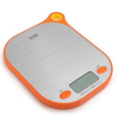 China Stainless steel platform and easy to storage. 2021 Cheap Multifunctional Stainless Steel Digital Food Cook 5 Kg Household Electronic Kitchen Weigh Scales for sale