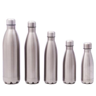 China Double Wall PORTABLE Eco-Friendly Vacuum Sport Stainless Steel Cola Shape Drink Insulated Water Bottles With Custom Logo for sale