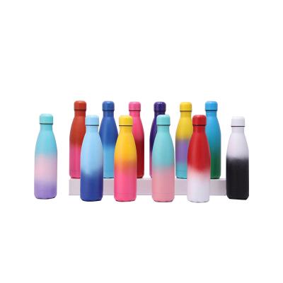 China PORTABLE Double Wall Insulated Cola Shape Stainless Steel Vacuum Thermos Cool Water Bottle for sale