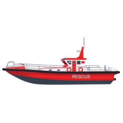 China High Speed ​​Boat Military 18m Lifeboat Marine Open Type for sale