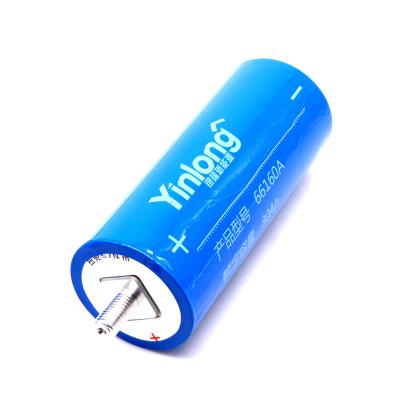 China Cylindrical toys 30Ah LTO LTO66160 battery lithium titanate power cells 2.3V 66160 rechargeable lithium ion battery for sale