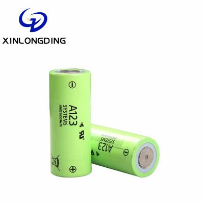 China Toys 26650 Cylindrical LiFePo4 2.5Ah Cell 3.2V Lithium Iron Phosphate Battery A123 LFP Lion Rechargeable Battery 2500mAh for sale