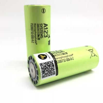 China toys new A123 3.2v Lifepo4 Arn26650m1b 26650 2500mah high 30c 70a discharge battery from the original for sale