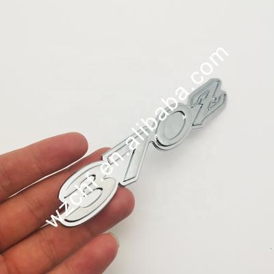 China CAR BODY ABS Chrome Body Decoration Plastic Customized Car Badge Emblem Sticker for sale