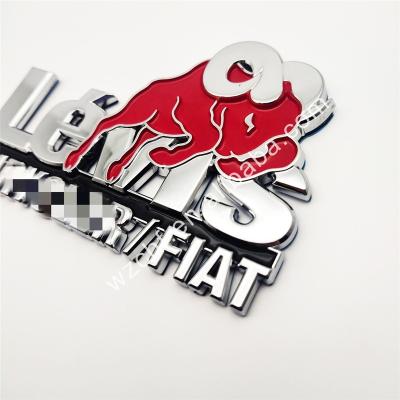 China Custom wholesale custom decorative waterproof chrome 3d badge car 3d letter emblem/ABS alphabet car plastic emblem logo label sticker for sale