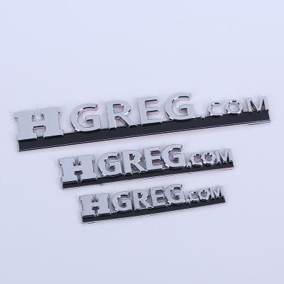 China Strong Plastic 3d Logo / Custom 3d Car Emblem / ABS Chrome Car Badge for sale