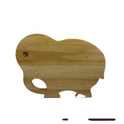 China Sustainable Elephant Animal Shaped Small Cute Rubber Wooden Cutting Board Cutting Board for sale