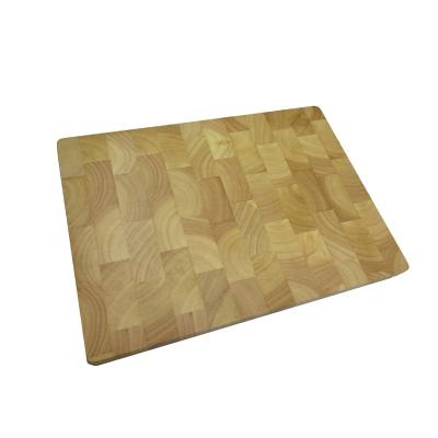 China Good Quality Natural Wooden End End End Sustainable Rubber Wood Grain Cutting Board Cutting Board for sale