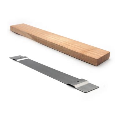 China Strongest Magnetic Knife Strip 20 Inch Disposable Acacia Wood With S.S Metal Back for sale