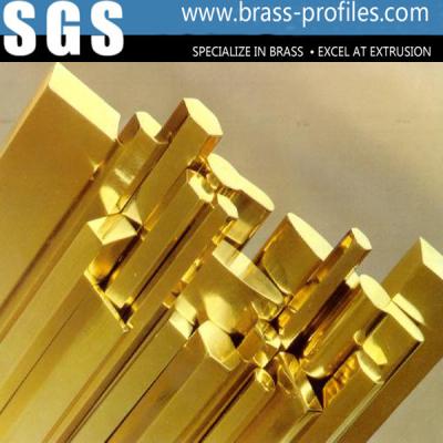 China Long Using Life Brass Bar / Copper Strip In Brass Profiles Made In China for sale