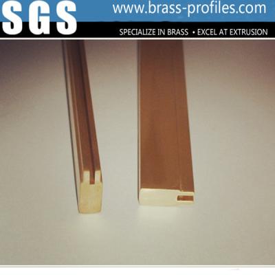 China High Qualified Brass Profiles In Small Lock Parts With Extruded Process for sale