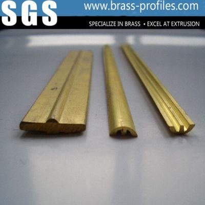 China Anti-Corrosion Decorative Brass Bar / Min 5mm Guard Bar In Brass for sale