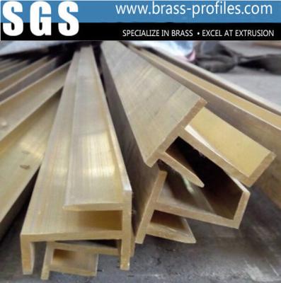 China Brass U Shapes Channel for Derative Home / Supermarket / Garage for sale