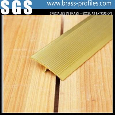 China Brass Floor Extrusion T Layer Frame / Copper T Slot Framing for sale