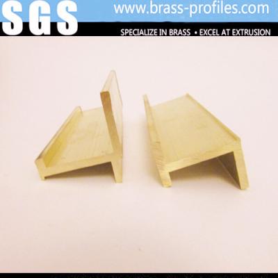 China Brass Alloys Window Shapes / Copper Furniture Window Frames H Profiles for sale