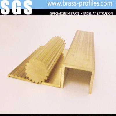 China Lead Brass Special Shapes / Copper Extruding Profiles Exporter for sale