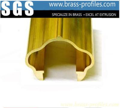 China Brass Extruding Handrailing / Brass Stair Handrails for Constrution Design for sale