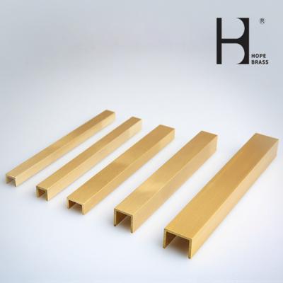 China Copper Extruding U - Profiles / Brass U Sheet / Alloy U Plate for sale