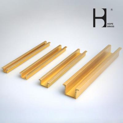 China Brass U Channel Extrusion Profiles Brass Extrusion U Shape for sale