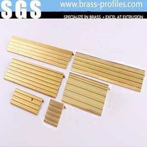 China C2800 Customized Size Brass Anti Slip Extruding Stair Edge Protection for sale