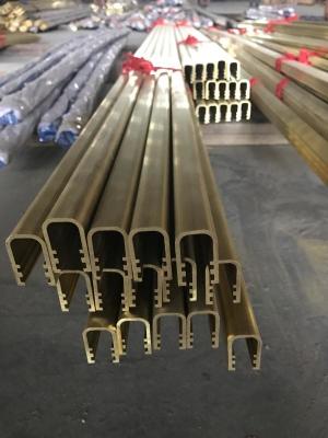 China 12INCH Copper Alloy U Shape and Brass Extrusion U Channel for Decoration for sale