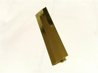 China Polished Brass T Strips Copper Antislip Stair Strip Extruding for sale