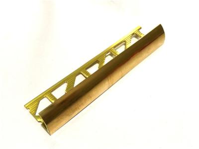 China Solid Polish Brass Stair Nosing Step Edging Brass Stair Strip for sale