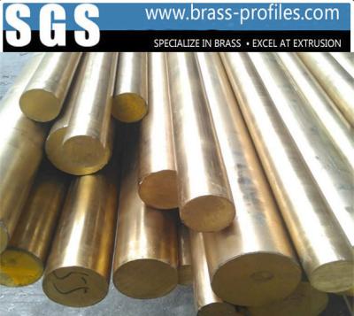 China C38500 Alloy Copper Bar With Round Shape / Extruding Brass Profiles for sale