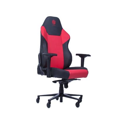 China Red Adjustable Metal Frame Armrest Computer Chair 4D PU Leather Gaming Chair (Height) All Color Available for sale