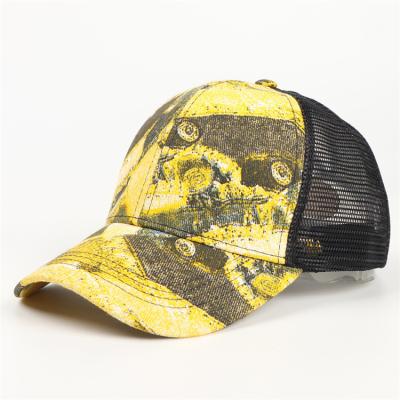 China COMMON wholesale personality graffiti ponytail baseball caps for women Mesh Breathable Sport Caps In stock for sale