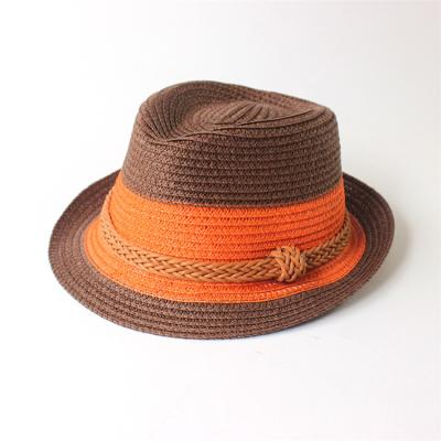 China Image Fashion Summer Straw Hat Custom Logo Panama Hat OEM Unisex Ribbon Logo Accessory for sale