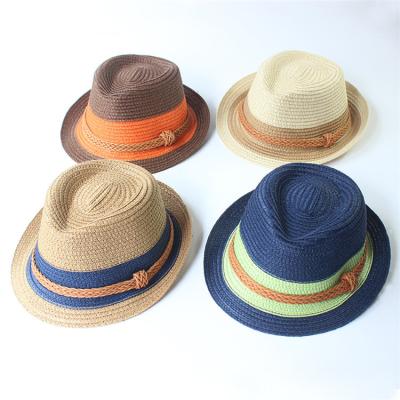 China Wholesale Unisex Panama Straw Hats Outdoor Summer Beach Jazz Straw Hat Fast Shipping Breathable Picture for sale