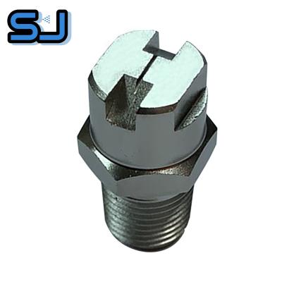 China High Pressure Wash Ni Plated Fan Shape Fan Nozzle For Cooling for sale