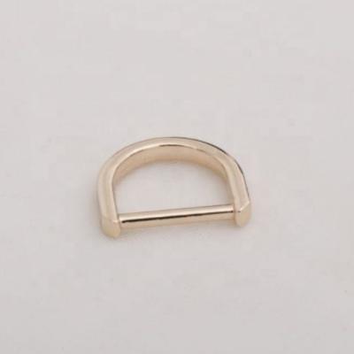 China High quality and fashionable 19mm zinc alloy metal accessories bag hardware handbag zinc alloy D clip for sale